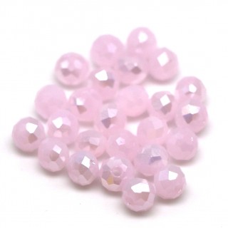 Бусины кастрюли 4*3мм, розовый матовый с покрытием АВ